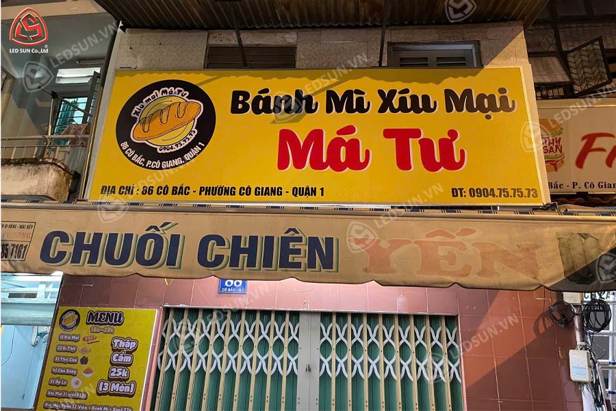 bảng hiệu bạt