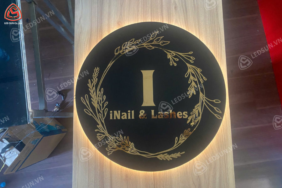 logo inox cho tiệm nails