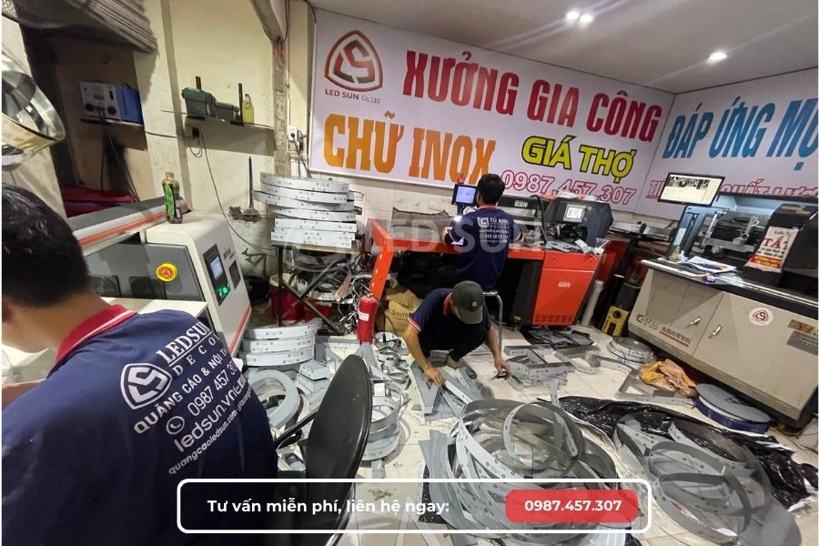 gia công chữ inox Quận Tân Bình