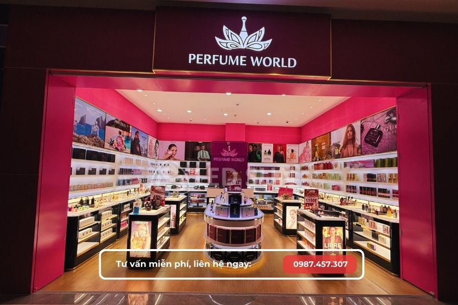 thiết kế thi công gian hàng trong trung tâm thương mại