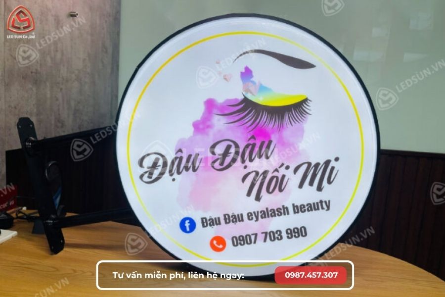 hộp đèn hút nổi