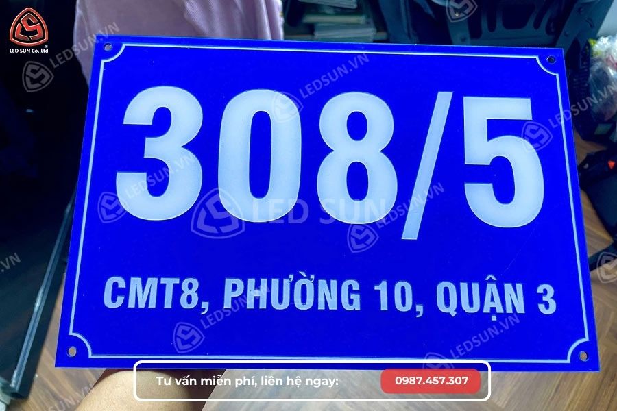 làm biển số nhà