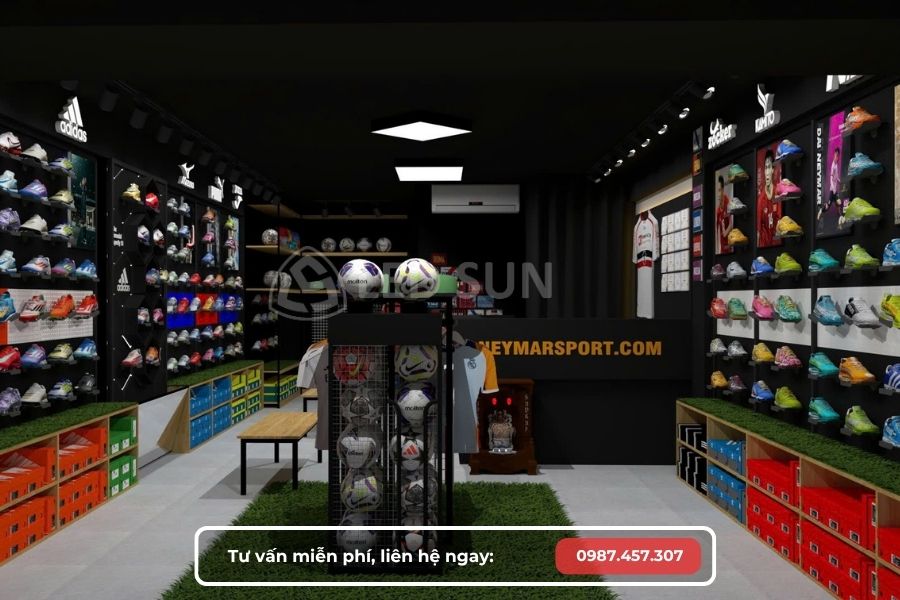 thiết kế shop giày dép