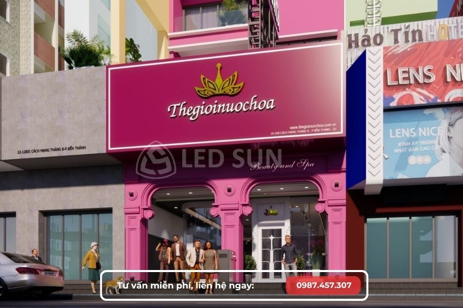 thiết kế thi công shop nước hoa