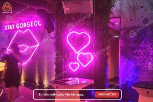 Đèn LED neon trang trí không gian nội thất, phòng khách, quán bar hiện đại
