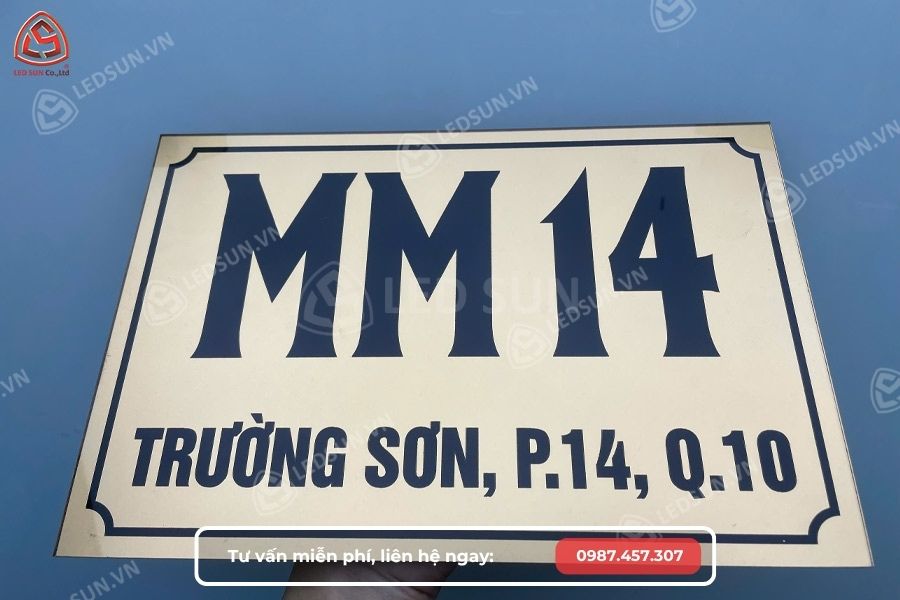 biển số nhà mica sơn