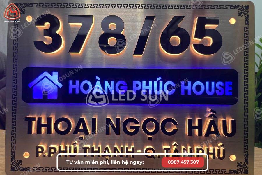 Dịch vụ làm biển số nhà quận tân bình