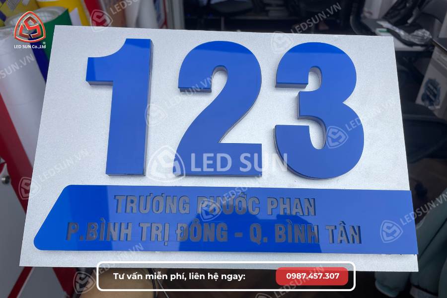 làm biển số nhà alu hợp kim nhôm chống ăn mòn tại Quận 4