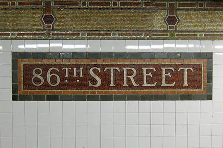 bảng hiệu xưa gạch men, mosaic