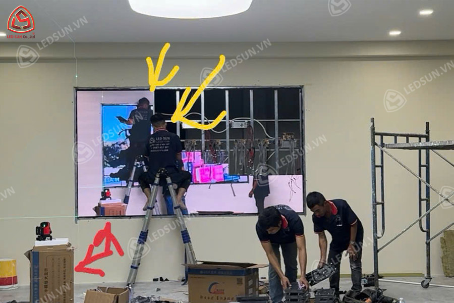 Thi công màn hình Led 