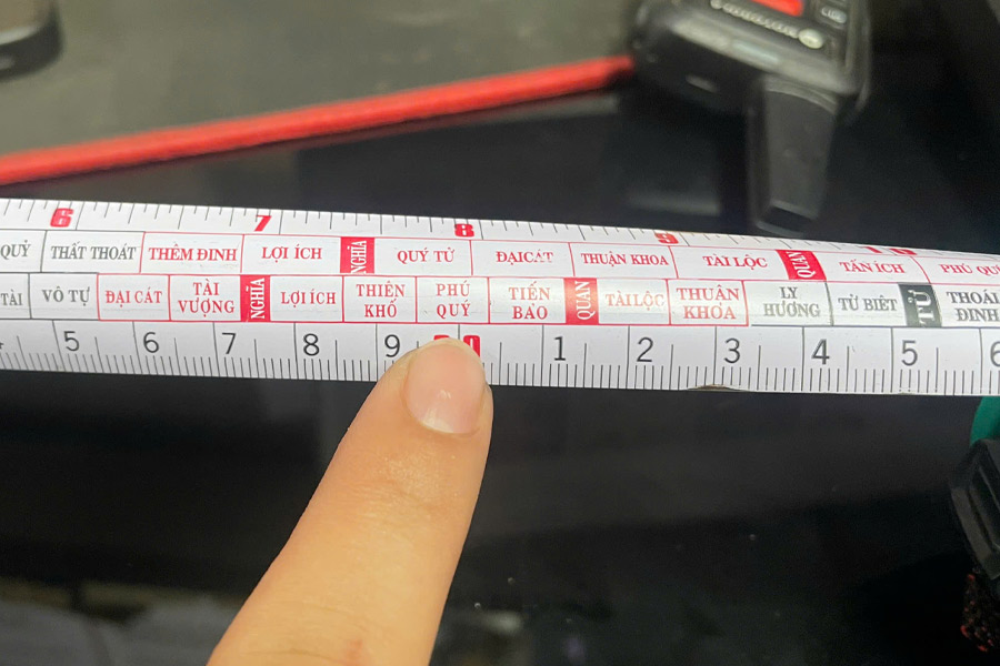 Ứng dụng thước Lỗ Ban