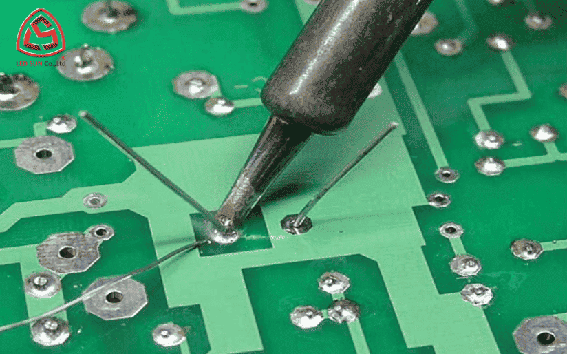 Cách hàn đèn led dây