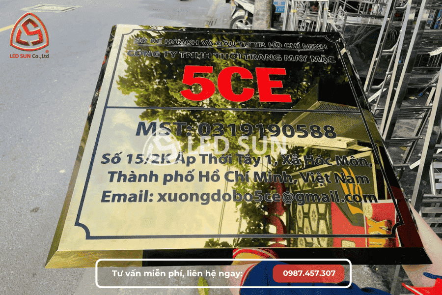 Làm bảng tên công ty quận Tân Phú