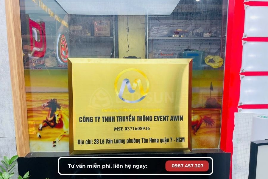 Làm bảng tên công ty quận Tân Phú