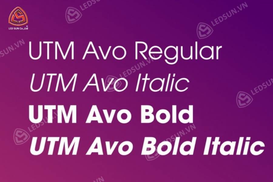 Font chữ quảng cáo UTM AVO